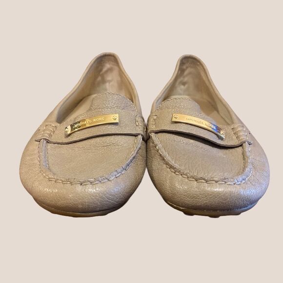 Michael Kors Clay Leather Driving Mocassin Flats 9 - Picture 4 of 6